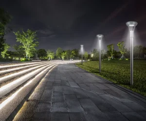 Factory-Managed SLT09-15 60W AC Aluminum LED Post Top Light IP66/IK09 Waterproof Explosion-Proof 140lm/w Garden Light