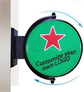 Factory Manufacturer ODM Custom Outdoor LED Hanging Aluminum Alloy Circular Advertising Light Box