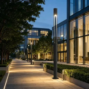 Factory Modern Minimalist Aluminum IP65 Waterproof Garden Post Light for Commercial Landscape Park Project