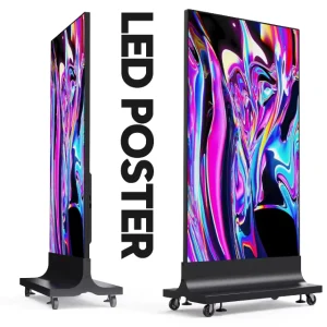 Factory Moveable Indoor P1.75 P2.19 P2.59 High Brightness Digital LED Advertising LED Poster Display Screen Billboards