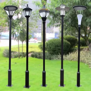 Factory Multi-Style Aluminum Outdoor LED Garden Light Pole IP65 Waterproof for Villa Residential Park Project