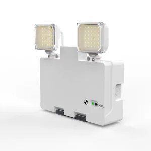 Factory OEM LED Emergency Twin Spot Light Non Maintained 1720lm LiFePO4 Battery 3Hrs Runtime IP65 Waterproof Fire