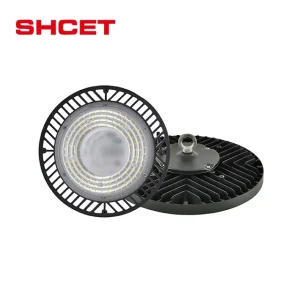 Factory OEM Low MOQ 100W UFO LED High Bay Light DOB Annular Lens for Garage Workshop Warehouse Shop Industry