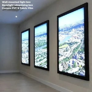 Factory OEM ODM Single Sige High Brightness LED Backlight Advertising Light Box for Shopping Mall