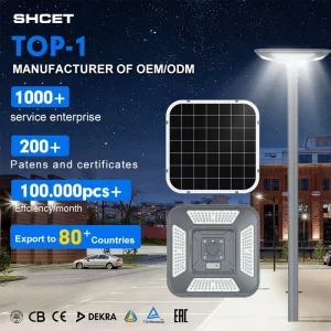 Factory OEM Parking Lot Lighting Outdoor Waterproof Streetlight 500W Led Street Light Post Lamp Garden Solar Energy