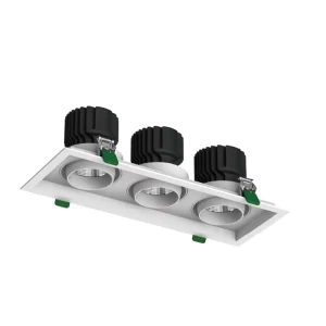 Factory One Stop Lighting Supply Square Embedded Grille Gimble Recessed Downlight Adjustable Ceiling Lamp