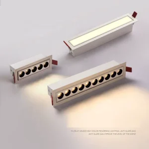 Factory Outlet Ceiling Lamps Embedded 10W 20W LED Anti glare Linear Grille Spotlights for Living Room JYC0050