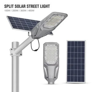 Factory Price 100W-400W Solar Street Light IP66 Waterproof Super Bright LED Solar Lamp with Motion Sensor Remote for Highway