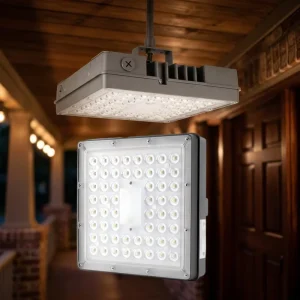 Factory Price 5 Year Warranty ETL 3CCT Wattage Adjustable IP65 Commercial Light Gas Stations Parking Warehouses LED Canopy Light