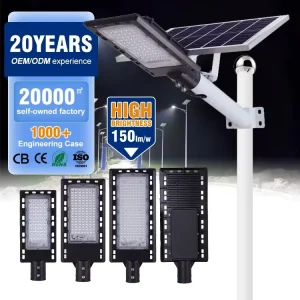 Factory Price Black Split Outdoor IP65 Waterproof 60W 120W 180W LED Solar Street Light