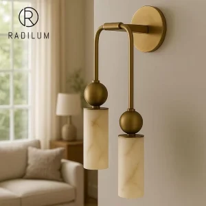 Factory Price Harlin Alabaster Wall Lamp Modern Luxury Natural Stone Sconce Minimalist LED Indoor Light for Hotel Project