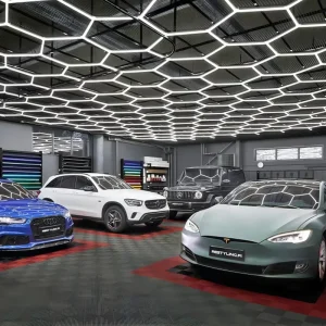 Factory Price Hexagon LED Exhibition Lighting High Quality Hexagon Garage LED Lights