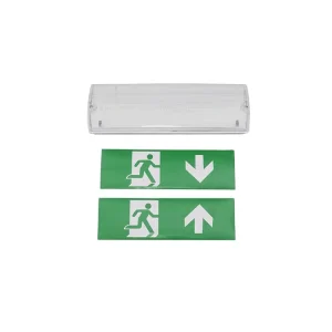 Factory Price LED Emergency Bulkhead Light LED Emergency Light With PVC Sticker As LED Exit Sign Waterproof IP65