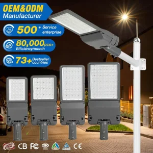 Factory Price Parking Lot Lighting Outdoor Waterproof IP66 Aluminum Street Light 50W 100W 150W 200W LED Street Light