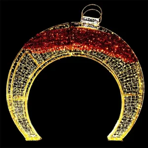 Factory Price Red Soft Warm White LED Lights Landscape Wedding Arch Holiday Decoration Christmas Festival IP65 Rated Remote