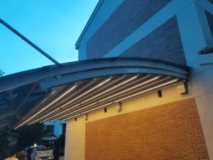 Factory Price Retractable PA Coated PVC Canopy Aluminum Frame Outdoor Terrace Patio Pergola Sunshade