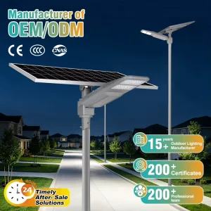 Factory Product Global Supply 5054 LED Chip and 8 12 Hours Working Time Solar Street Light for 2 year Warranty