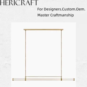 Factory Sale Linear Chandelier Light for Residential Boutique Hotels Cafes Restaurants and Villa Large scale Lighting Projects