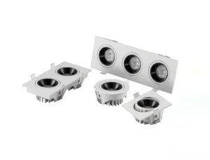 Factory Supply Aluminum Trackless LED Recessed COB Spotlights for Villas Hotels and Home Interiors