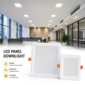 Factory Supply LED DOB SMD Light Square Embedded Ceiling Downlight 7W-36W Optional 3CCT Recessed LED Panel Warm White Aluminum