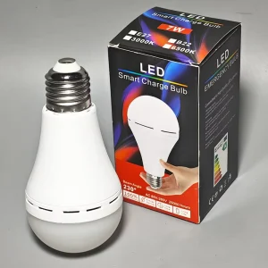 Factory Supply Solar Light 9W 12W 15W 20W Rechargeable Emergency LED Bulb 270 Degree Beam Angle IP20 Rated