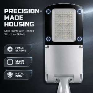 Factory Supply Weatherproof LED Street Lamp Wide Voltage Anti Corrosion Outdoor Light for Highway Sidewalk Factory Gate