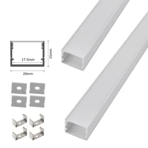 Factory T5 Led Linear Light Aluminum Profile 20*15mm Alloy 6063 Anodized Surface Decorative Lighting