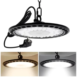 Factory UFO Flying Saucer for Ceiling Lamp 100 150 200W PC Material Industrial Mining Light for Factories & Warehouses