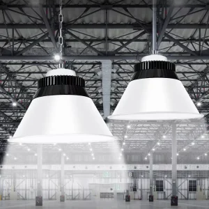 Factory Warehouse Workshop White HighBay Lamp 100W 200W 300W SMD Aluminum UFO LED High Bay Light