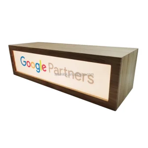 Factory Wooden LED Ad Display Light Box Advertising Display Wood Light Box Photo Frame