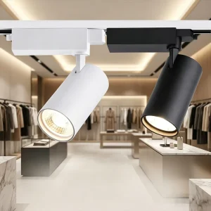 Factory Zoomable Anti Glare COB LED Track Light High CRI Dimmable Spotlight for Clothing Jewelry Retail Museum Shop