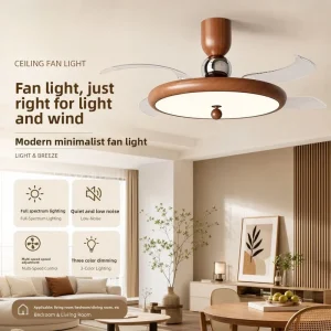 Factory direct Vintage style Medieval Integrated Ceiling Fan Light Remote Control Wrought Iron Dimmable Living Room