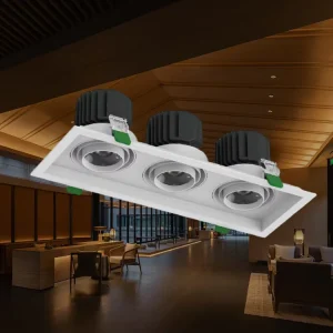 Farm Residence Square Embedded Recessed Grille Light for Wine Cabinet Interior showcase Highlight Decor