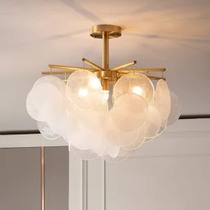 Fashion Design Restaurant Hotel Pendant Light Bedroom Living Room Villa LED Frosted Glass Crystal Chandelier