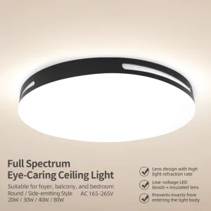 Fashion Style Decorative Home Lighting Home Office Modern Design Round LED Metal Ceiling Lamp