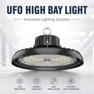 Fast Delivery CCT Selectable Dimmable Workshop Warehouse Lights 100W 150W 200W IP65 LED High Bay Light UFO High Bay Light