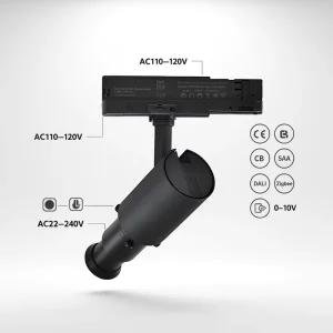 Fixed Focus 45 Degree 20W 25W 30W High CRI LED Contour Profile Spotlight for Museum