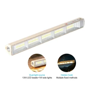 Flashlight Rechargeable Magnetic LED Work Light 1100LM Power Bank Portable Torch for Camping Car Repair Garage Emergency