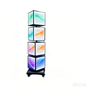 Floor Standing Advertising Light Box Pro Double Sided LED Totem Display for Shopping Mall Atrium Signage Solution Commercial