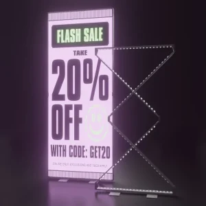 Floor Standing Business Light Box Exhibition Trade Show Fabric SEG LED Backlit Poster Frame