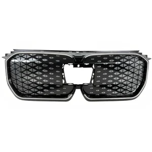 For BMW IX1 Semi Matte Silver LED Light up Grille Border Decorative Strip