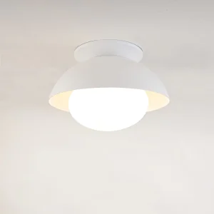 For CUL Listed Modern AC Custom White Ceiling Lamp Glass Shade LED Light E12 Home Office Hotel Projects AEF1001MW