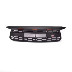For Toyota Fortuner GR Sport Front Grill with GR logo and LOGO 3 Pcs Amber LED LIGHT