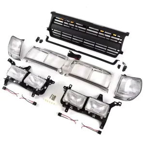 For Toyota Land Cruiser LC80 Car Grille Headlights Turn Signals Fog Lights in ABS Material