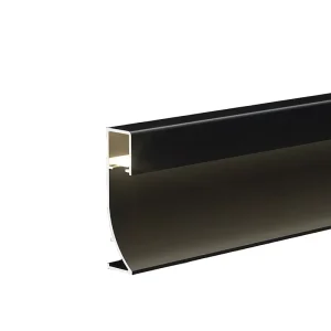 Foshan Factory’s Hotel Use Eco Friendly Decorative Wall Metal Skirting Profile 80mm Lighted Aluminium Baseboard LED Light Easy