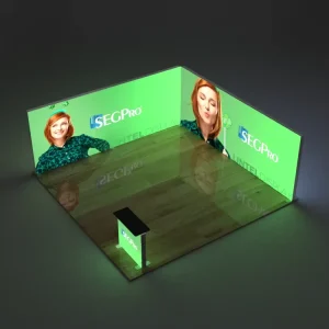 Frameless Backlit Advertising Light Boxes Trade Show SEG Light Box Display Modular Exhibition Booth Stand Wall Backdrop
