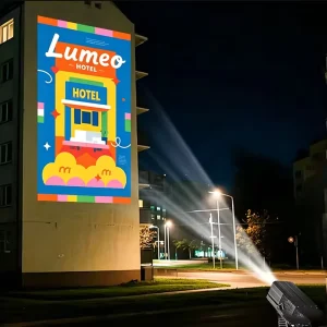 Free Custom IP67 Waterproof HD Bright Outdoor Advertising LED Spotlight for Hotel Bar Club Sign