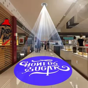 Free Custom Logo Advertising LED Sign Wall Projection Outdoor Waterproof IP67 HD Bright Recessed Gobo Projector Aluminum Glass