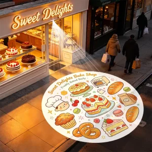 Free Custom Logo Aluminum Gobo Projector Advertising Lights Signboard 60W100W LED Sign Wall Projection Outdoor Waterproof HD