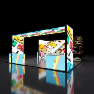 Free Design Portable Aluminum Alloy Frame Lightbox Booth Easy to Install Suitable for Exhibition Venues and Trade Shows